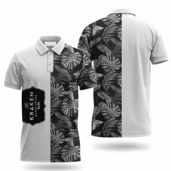 Kraken Rum Swiss Cheese Leaf Polo Shirt