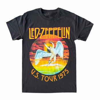 Led Zeppelin Tour 1975 Graphic T-Shirt
