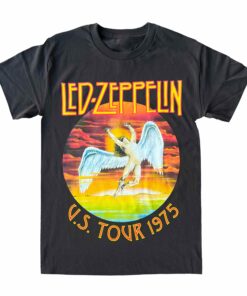 Led Zeppelin Tour 1975 Graphic T-Shirt