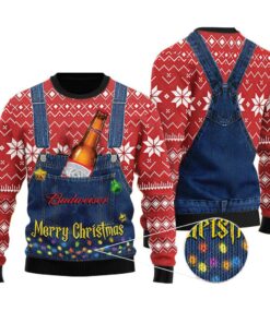 Merry Christmas Budweiser Ugly Sweater