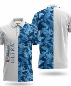 Michelob Ultra Swiss Cheese Leaf Polo Shirt