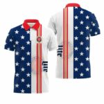 Miller Lite Fourth Of July Polo Shirt