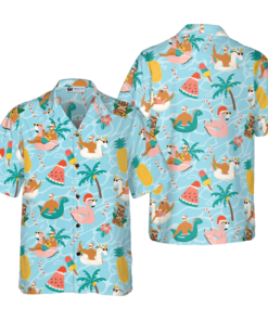 2025 Christmas Santa Beach Summer Hawaiian Shirts