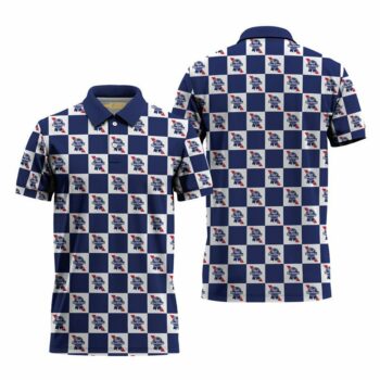 Pabst Blue Ribbon Collab Gingham Polo Shirt