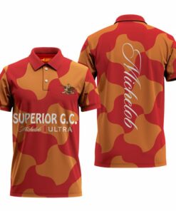 Orange Waves Michelob Ultra Polo Shirt