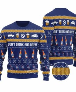 Pabst Blue Ribbon Don't Drink And Drive Ugly Sweater