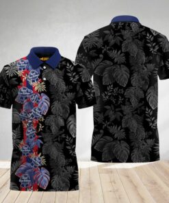 Pabst Blue Ribbon Tropical Alocasia Polo Shirt