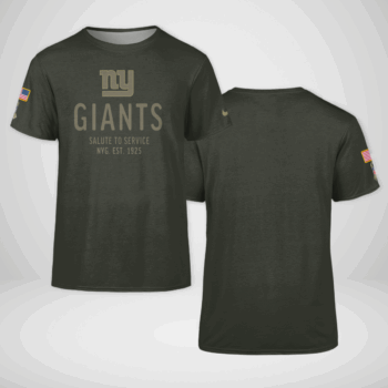 New York Giants Forest Green 2025 Salute to Service Shirt