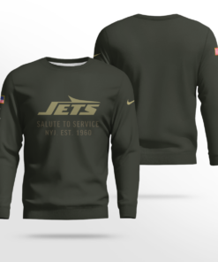 New York Jets Forest Green 2025 Salute to Service Shirt
