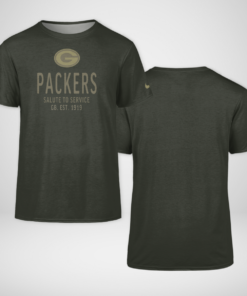 Green Bay Packers Forest Green 2025 Salute to Service Shirt