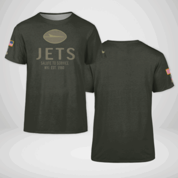 New York Jets Forest Green 2025 Salute to Service Shirt
