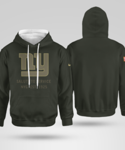 New York Giants Forest Green 2025 Salute to Service Shirt