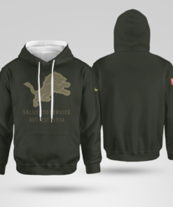 Detroit Lions Forest Green 2025 Salute to Service Shirt