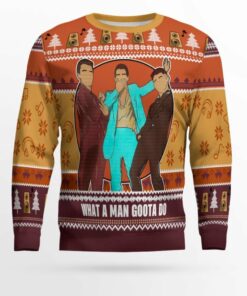 Jonas Brothers What A Man Gotta Do Ugly Sweater 1 Jonas Brothers What A Man Gotta Do Ugly Sweater