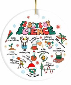 12 Days of Science Christmas Ornament