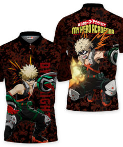 Katsuki Bakugo Polo Shirt Perfect Gift Idea