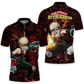 Katsuki Bakugo Polo Shirt Perfect Gift Idea