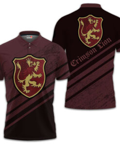 Crimson Lion Polo Shirt