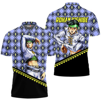 Rohan Kishibe Polo Shirt JJBA Anime