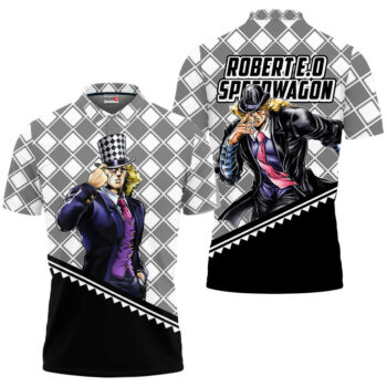 Robert EO Speedwagon Polo Shirt JJBA Anime