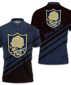 Blue Rose Polo Shirt