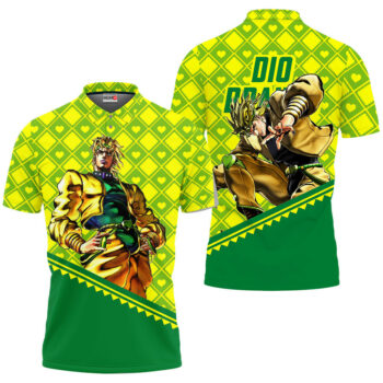 Dio Brando Polo Shirt JJBA Anime