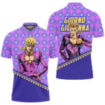 Giorno Giovanna Polo Shirt JJBA Anime