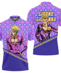 Giorno Giovanna Polo Shirt JJBA Anime