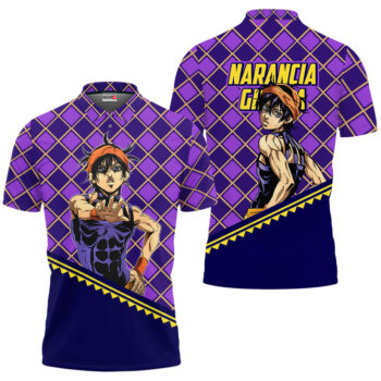 Narancia Ghirga Polo Shirt JJBA Anime