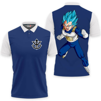 Vegeta Blue Polo Shirt Gift Idea
