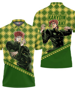 Noriaki Kakyoin Polo Shirt JJBA Anime