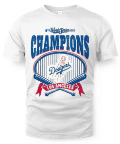 Los Angeles Dodgers Cream/Royal 2025 World Series Champions T-Shirt