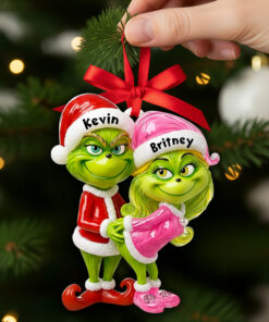 Green Couple Christmas Ornament Personalized Gifts For Couple