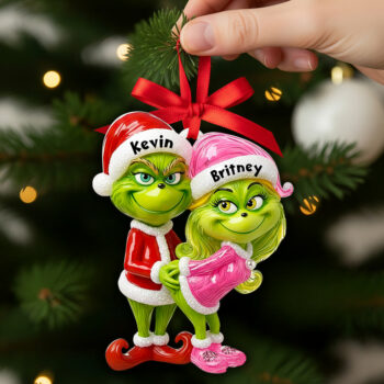 Green Couple Christmas Ornament Personalized Gifts For Couple