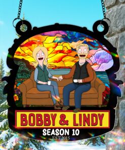 You & Me Seasons Series Custom Burger Couple Ornament, Christmas Suncatcher Décor