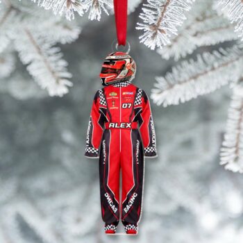 Personalized Christmas Gift For Racing Lover Ornament Racing Uniform Ornament