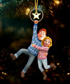 Fun Hanging Couple Ornament - Personalized Gifts For Couple