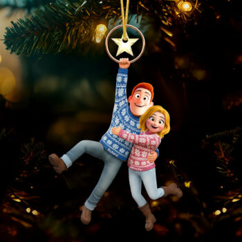 Fun Hanging Couple Ornament - Personalized Gifts For Couple