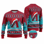 2025 Arizona Diamondbacks Snowflakes Christmas Ugly Sweater