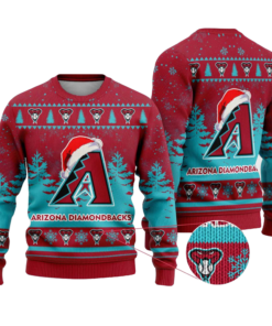 2025 Arizona Diamondbacks Snowflakes Christmas Ugly Sweater