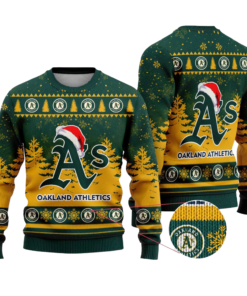 2025 Athletics Snowflakes Christmas Ugly Sweater