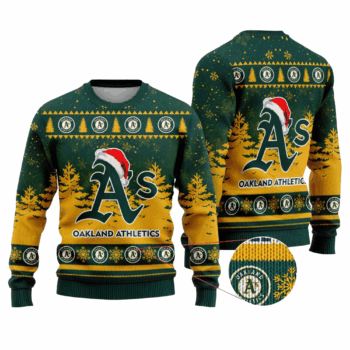 2025 Athletics Snowflakes Christmas Ugly Sweater