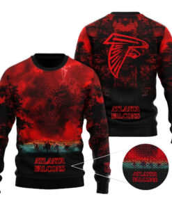 2025 Atlanta Falcons Stranger Things Ugly Sweater