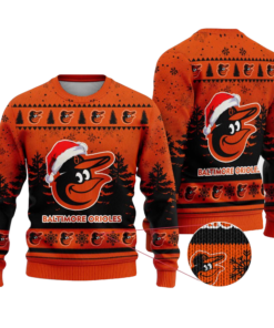 2025 Baltimore Orioles Snowflakes Christmas Ugly Sweater