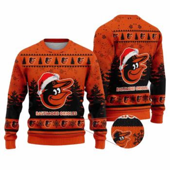 2025 Baltimore Orioles Snowflakes Christmas Ugly Sweater