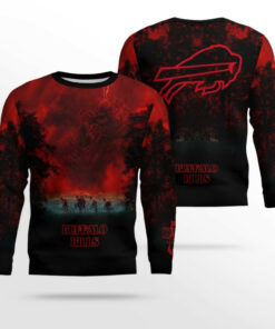 2025 Buffalo Bills Stranger Things Ugly Sweater