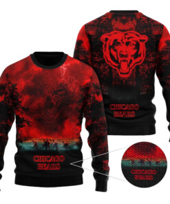 2025 Chicago Bears Stranger Things Ugly Sweater