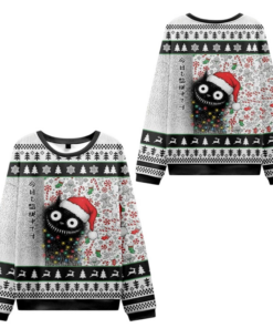 2025 Christmas A Funny Cat Staring At You Ugly Sweater