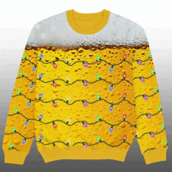 2025 Christmas Beer Ugly Christmas Sweater