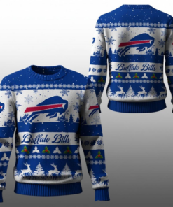 2025 Christmas Bills Festive Reindeer Tree Ugly Sweater